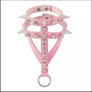 NWOT Pink Studded Open Glove